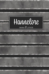 Hannelore 2020 Planer: A5 Minimalistischer Kalender Terminplaner Jahreskalender Terminkalender Taschenkalender mit Wochenübersicht (German Edition)