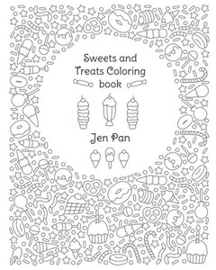 Sweet Life Bakery Coloring Book For Adults Relaxation Food