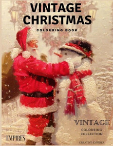 Vintage Christmas Colouring : Christmas Colouring Book With Vintage Pages For Adults And Children
