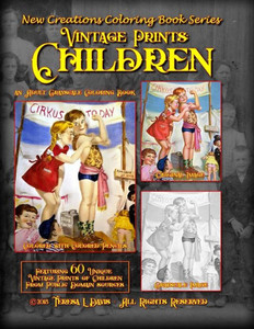 New Creations Coloring Book Series : Vintage Prints: Children