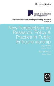 New Perspectives On Research, Policy & Practice In Public Entrepreneurship