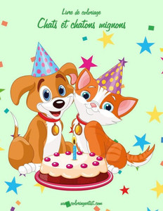 Livre De Coloriage Chats Et Chatons Mignons 1 & 2