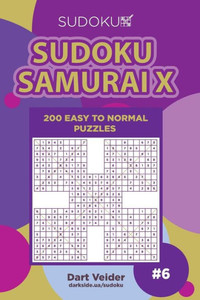 Sudoku Samurai X - 200 Easy To Normal Puzzles