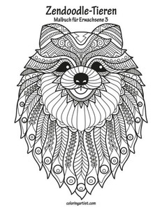 Malbuch Mit Zendoodle-Tieren Für Erwachsene 3
