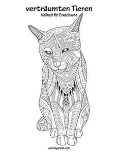 Malbuch Mit Verträumten Tieren Für Erwachsene 1