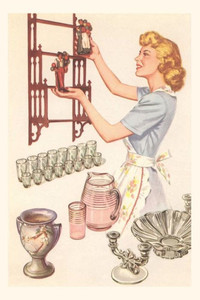 Vintage Journal Housewife With Wall-Mount Etager Vintage Journal Housewife With Wall-Mount Etager