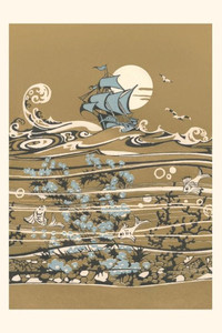Vintage Journal Sailing Ship And Underwater View Vintage Journal Sailing Ship And Underwater View
