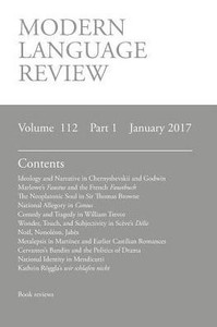 Modern Language Review (112 Modern Language Review (112