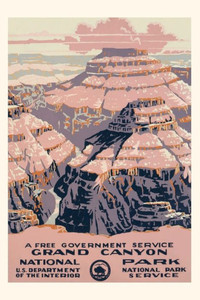 Vintage Journal Grand Canyon National Park Travel Poster
