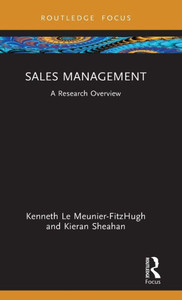Sales Management (State Of The Art In Business Research) Sales Management (State Of The Art In Business Research)