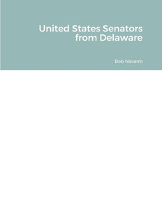 United States Senators From Delaware