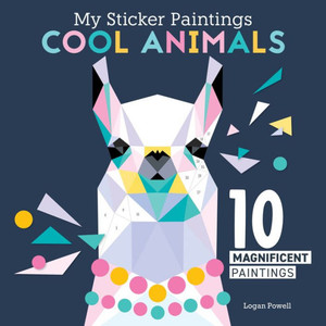My Sticker Paintings: Cool Animals: 10 Magnificent Paintings (Happy Fox Books) Paint By Sticker For Kids 6-10 - Llama, Koala, Unicorn, And More, With Up To 100 Removable, Reusable Stickers Per Design