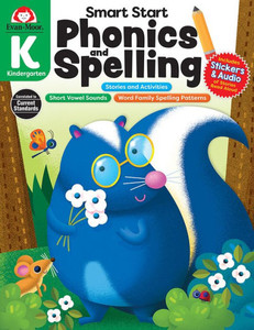 Evan-MoorS Smart Start Phonics And Spelling Workbook For Kindergarten, Beginning Reading, Spelling Patterns, Learn To Read, Homeschool, Word Families, Stickers, Print Copy, Audio Stories Evan-MoorS Smart Start Phonics And Spelling Workbook For Kindergarten, Beginning Reading, Spelling Patterns, Learn To Read, Homeschool, Word Families, Stickers, Print Copy, Audio Stories