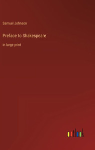 Preface To Shakespeare: In Large Print