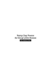 Rainy Day Poems for Snug Little Homes