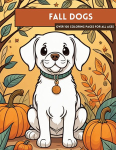 Fall Puppies Coloring Book
