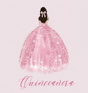 Quinceanera Guest Book With Pink Dress Quinceanera Guest Book With Pink Dress