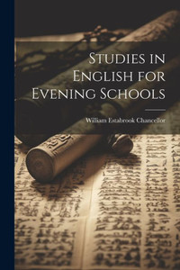 Studies In English For Evening Schools Studies In English For Evening Schools