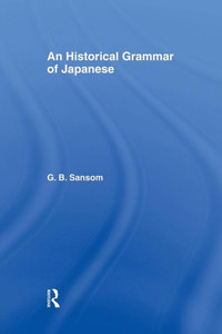 Historical Grammar Of Japanese