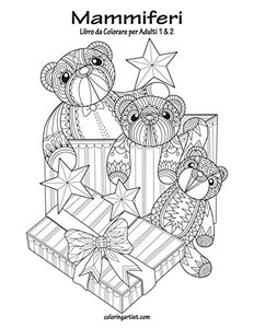 Mammiferi Libro da Colorare per Adulti 1 & 2 (Italian Edition)