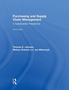 Purchasing And Supply Chain Management: A Sustainability Perspective Purchasing And Supply Chain Management: A Sustainability Perspective