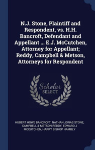N.J. Stone, Plaintiff And Respondent, Vs. H.H. Bancroft, Defendant And Appellant ... E.J. Mccutchen, Attorney For Appellant; Reddy, Campbell & Metson, Attorneys For Respondent