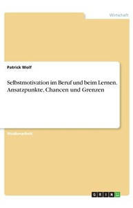 Selbstmotivation Im Beruf Und Beim Lernen. Ansatzpunkte, Chancen Und Grenzen (German Edition)