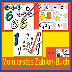Mein Erstes Zahlen-Buch - Zahlen Malen, Ausmalen, Vervollständigen Und Schreiben (German Edition) Mein Erstes Zahlen-Buch - Zahlen Malen, Ausmalen, Vervollständigen Und Schreiben (German Edition)