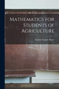 Mathematics For Students Of Agriculture Mathematics For Students Of Agriculture