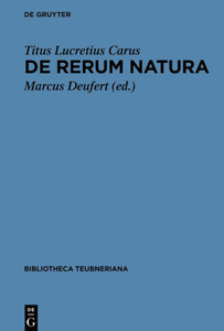De Rerum Natura (Bibliotheca Scriptorum Graecorum Et Romanorum Teubneriana) (Latin Edition)