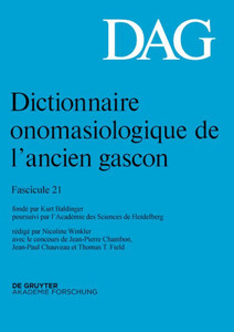 Dictionnaire Onomasiologique De L?Ancien Gascon Dag (French Edition)