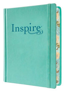 Inspire Bible NLT (Hardcover Leatherlike, Aquamarine, Filament Enabled) : The Bible for Coloring & Creative Journaling