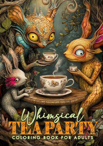 Whimsical Tea Party Coloring Book for Adults : Whimsical Coloring Book Grayscale | Cute Creatures Coloring Book Wonderland | Magical Beings Coloring Book Whimsical Tea Party Coloring Book for Adults : Whimsical Coloring Book Grayscale | Cute Creatures Coloring Book Wonderland | Magical Beings Coloring Book