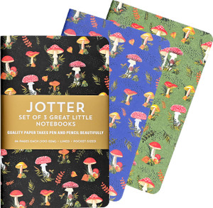 Mushrooms Jotter Notebooks (Set of 3) Mushrooms Jotter Notebooks (Set of 3)