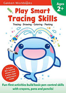 Play Smart Tracing Skills Age 2+: Preschool Activity Workbook With Stickers For Toddlers Ages 2, 3, 4: Learn Basic Pen-Control Skills With Crayons, Pens And Pencils (Full Color Pages)