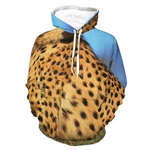 Mens Womens Fashionable Hoodies 3D Printed Unisex Long Sleeve Hooded Sweatshirts Animal Cheetah Pattern Outdoor Outfit For Vacation