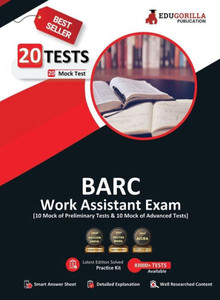 BARC Work Assistant Exam 2022 | 20 Mock Tests (10 Preliminary Tests + 10 Advanced Tests) BARC Work Assistant Exam 2022 | 20 Mock Tests (10 Preliminary Tests + 10 Advanced Tests)