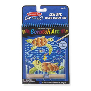 Melissa & Doug Sea Life Color-Reveal Scratch Art Activity Pad Melissa & Doug Sea Life Color-Reveal Scratch Art Activity Pad