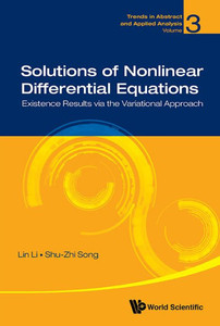 Solutions of Nonlinear Differential Equations : Existence Results Via the Variational Approach