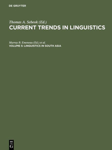 Linguistics in South Asia Linguistics in South Asia