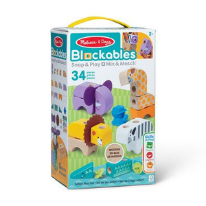 Melissa & Doug Blockables Safari Play Set