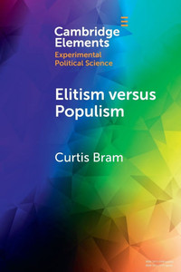 Elitism versus Populism - (Paperback or Softback)