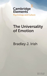 The Universality of Emotion - (Hardback or Cased Book)