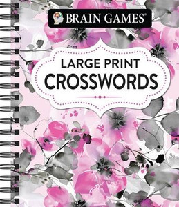 Brain Games - Large Print Crossword (Floral)
