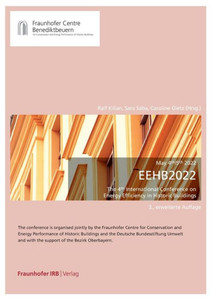 EEHB 2022. The 4th International Conference on Energy Efficiency in Historic Buildings EEHB 2022. The 4th International Conference on Energy Efficiency in Historic Buildings