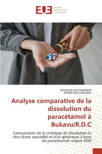 Analyse comparative de la dissolution du paracétamol à Bukavu/R.D.C