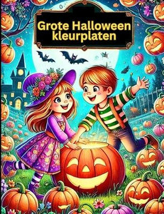 Grote Halloween kleurplaten: Een avontuur vol plezier met vriendelijke spoken, heksen en pompoenen voor kinderen van 6 tot en met 13 jaar.