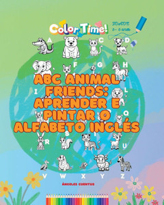 ABC Animal Friends: Aprender e pintar o alfabeto inglés