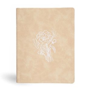 CSB Illustrator's Notetaking Bible, Large Print Edition, Cream Leathertouch