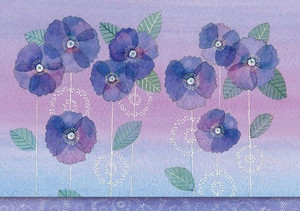 Watercolor Violets Note Cards (14 Cards, 15 Self-Sealing Envelopes) Watercolor Violets Note Cards (14 Cards, 15 Self-Sealing Envelopes)